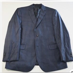 Jos. A. Bank Men's Reserve Collection Navy Plaid Blazer